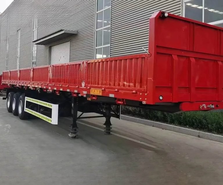 3-Axle 40ft Grain Transport Semi Trailer with Side Walls