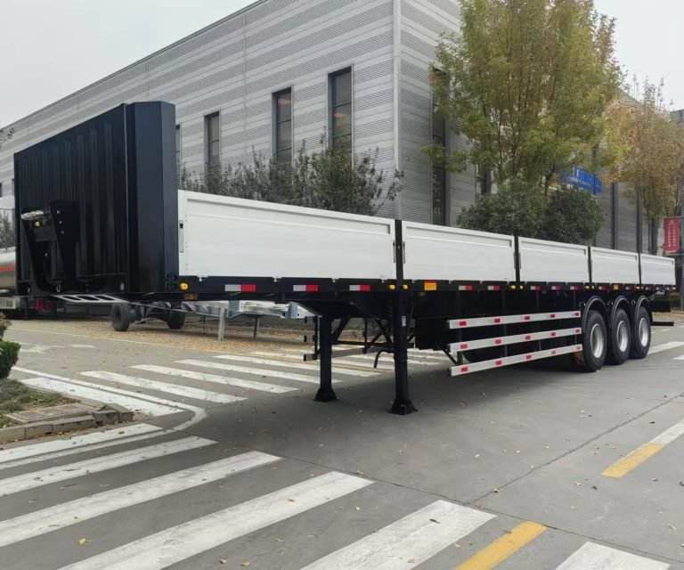 3-Axle 60 Tons Side Dump Trailer with Removable Sides
