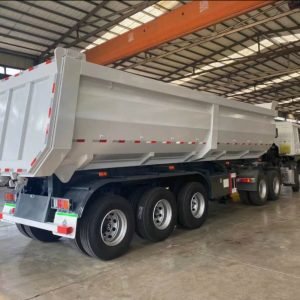 3 Axle Crawler-Type Tipper Dump Box Trailer