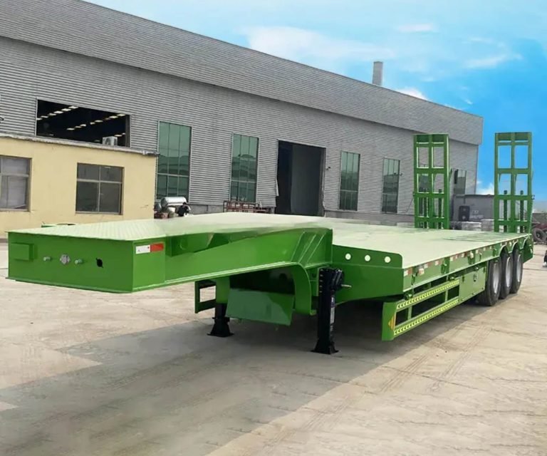 40 – 160 Tons Semi Lowbed Trailer for Sale With Gooseneck & Ramp in Nigeria