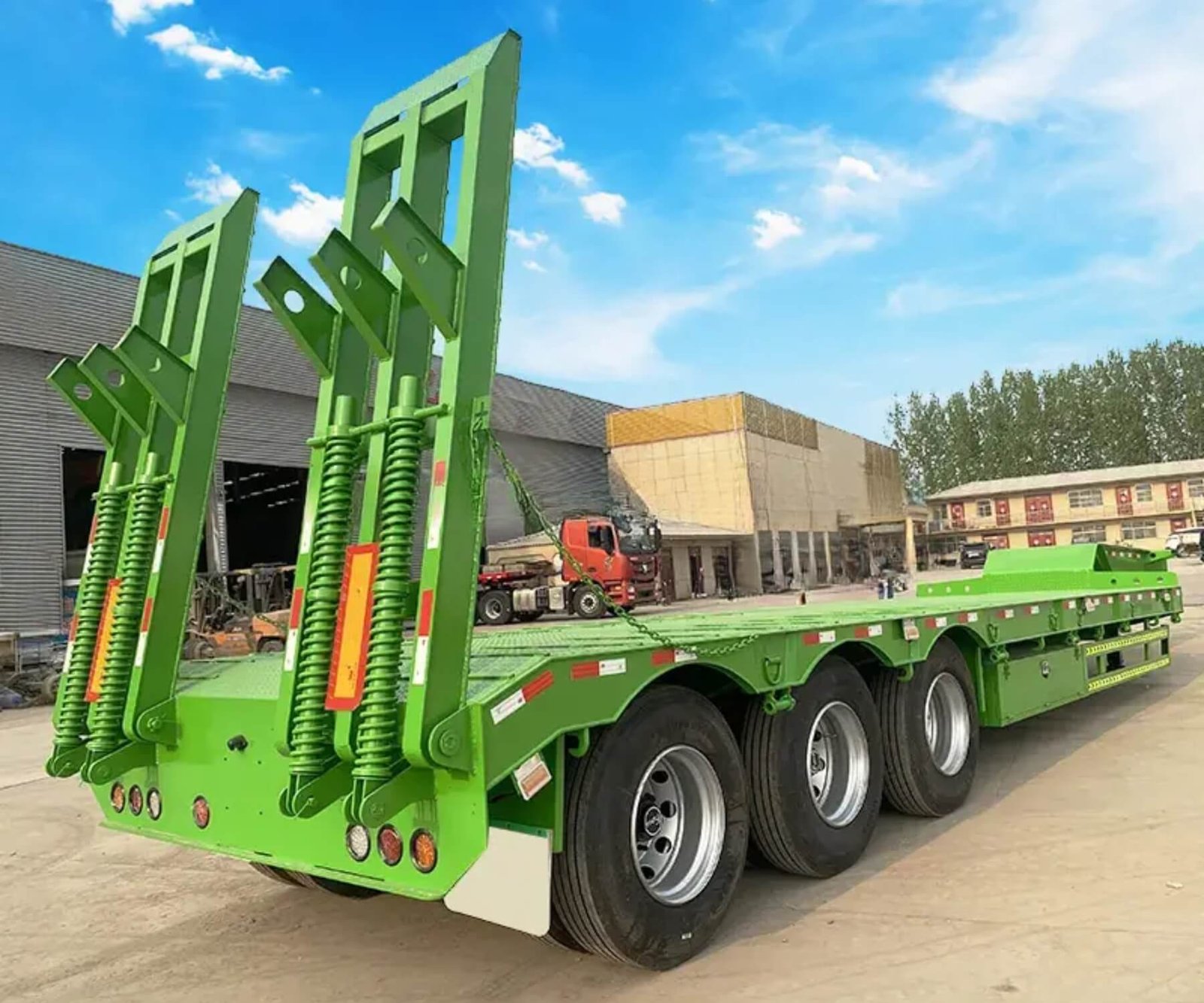 40 – 160 Tons Semi Lowbed Trailer for Sale With Gooseneck & Ramp in Nigeria - Image 2