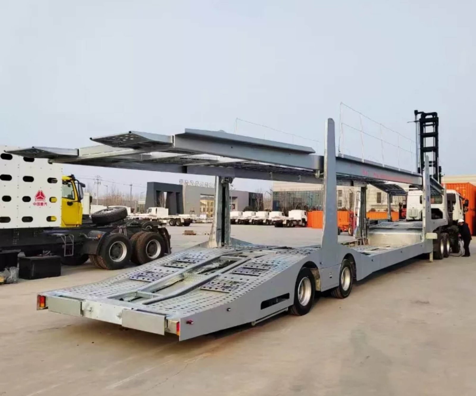 Best Price 5/6/7/8/9/10 Car Transporter Hauler Trailer