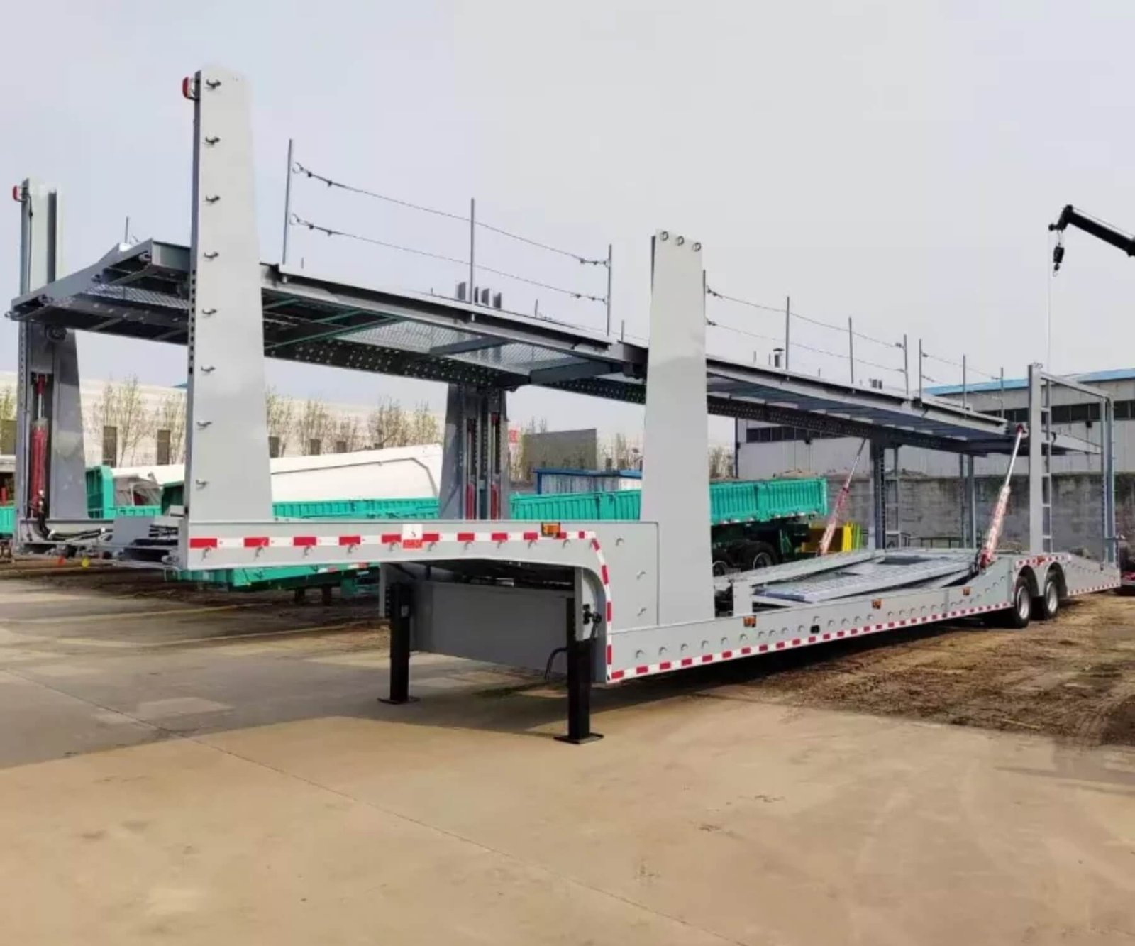 Best Price 5/6/7/8/9/10 Car Transporter Hauler Trailer - Image 2