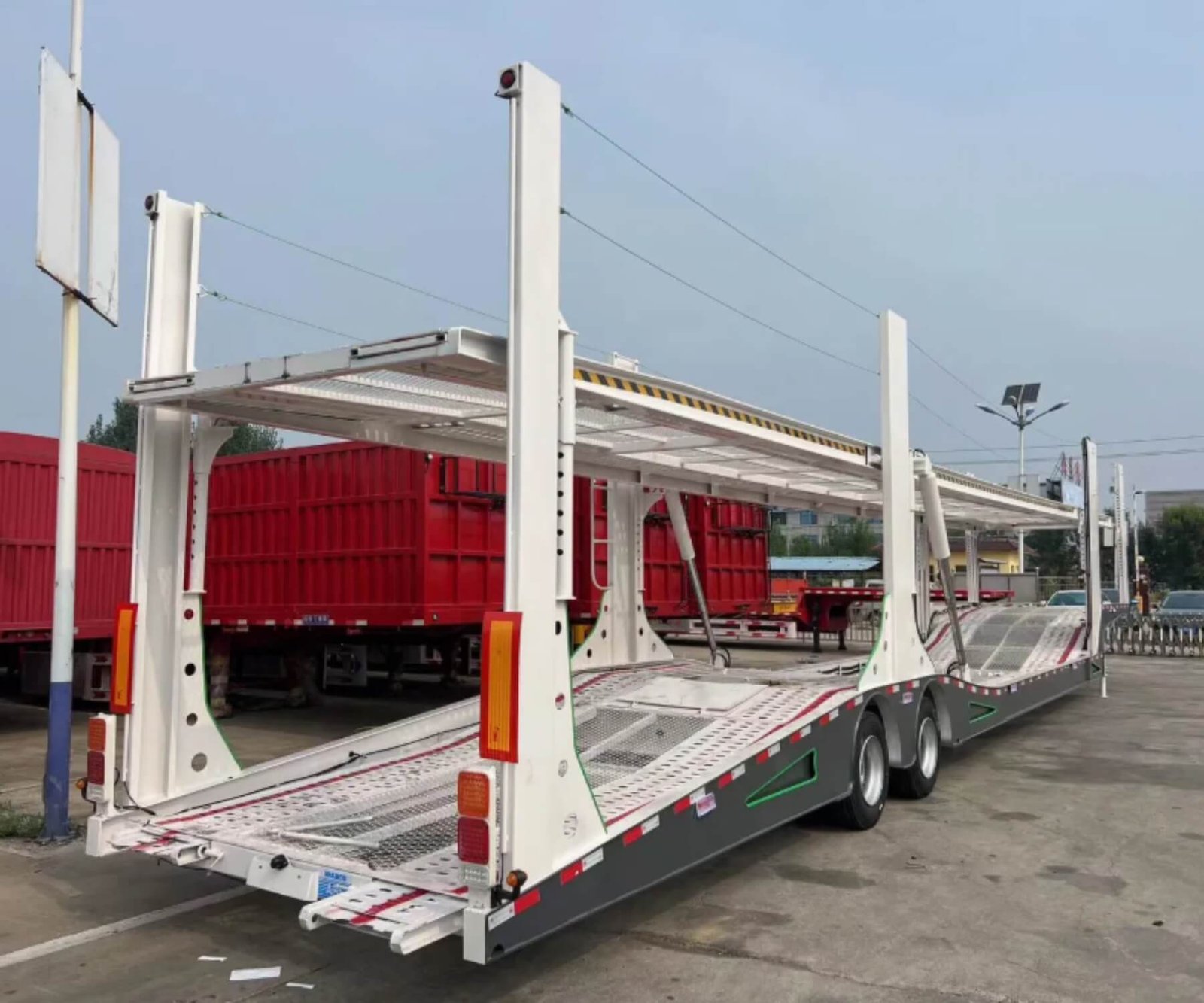 Best Price 5/6/7/8/9/10 Car Transporter Hauler Trailer - Image 4