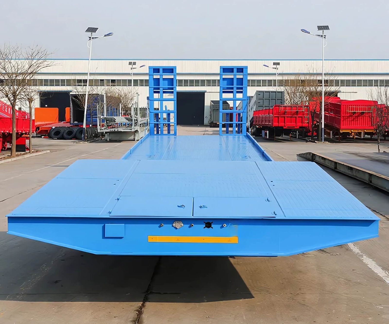 Luxerytrailers 30-100 Ton Extendable Flatbed Trailer for Sale In Angola - Image 3